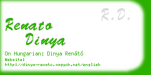 renato dinya business card
