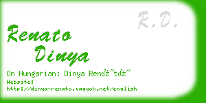 renato dinya business card